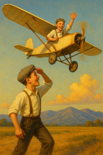 Cover of The Rockwood Boys and the Flying Machine